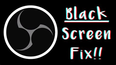 Let's open obs and make our obs up and running. How to Fix OBS Black Screen Issue | OBS Studio Records ...