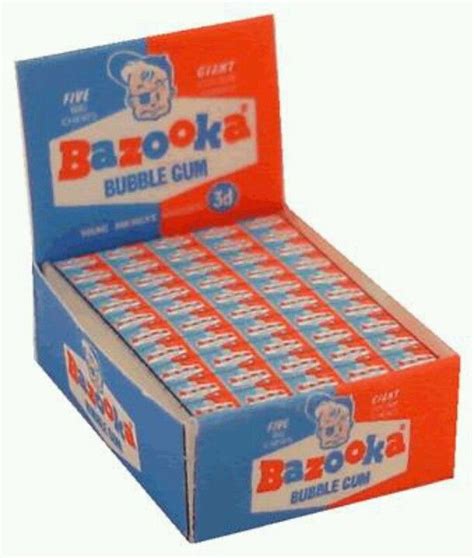 Bazooka Bubble Gum Love The Cartoon That Its Wrapped In Vintage Candy