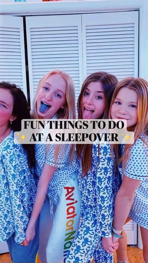 Fun Things To Do At A Sleepover Birthday Sleepover Ideas Things To Do At A Sleepover Teen