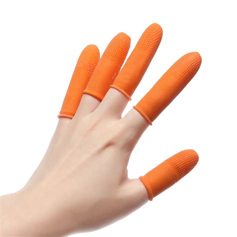 10pcs Protective Anti Static Fingertips Rubber Gloves Finger Cots