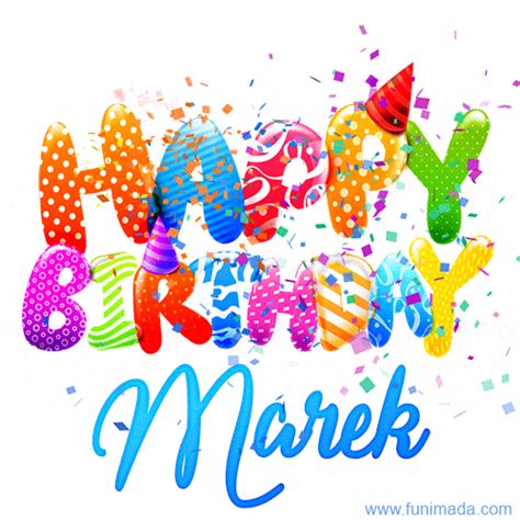 Happy Birthday Marek Creative Personalized  With Name