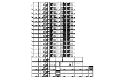 G Floor Multifamily Apartment Building Section Is Given In This D Autocad Drawing File