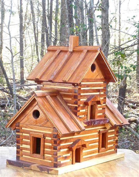 Huge Cedar Log Cabin Birdhouse Condo 24 X 24 Bird House Bird House