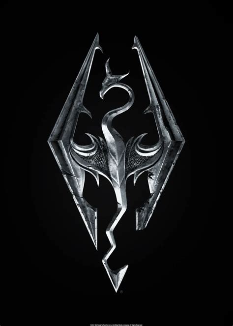 'Skyrim Symbol' Poster by The Elder Scrolls | Displate in 2021 | Skyrim wallpaper, Skyrim ...
