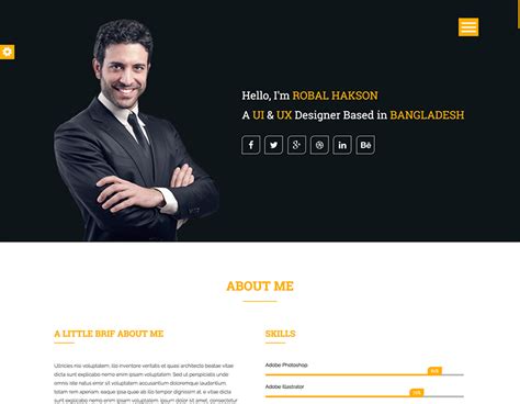 Web designers best apply with an online application. Baktigoto - Free Resume HTML Template | Html templates ...