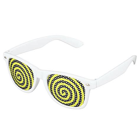 Hypnotized Yellow Retro Sunglasses Zazzle Retro Sunglasses Party