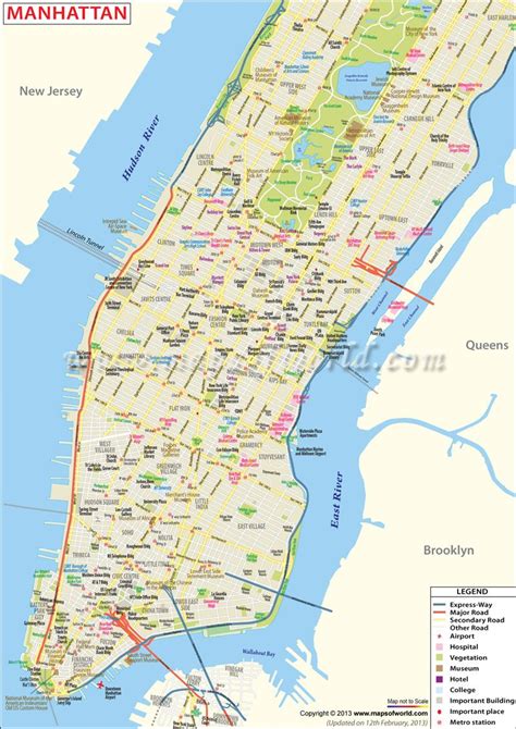 Manhattan Map Nyc Organizing Manhattan Map New York City Map New
