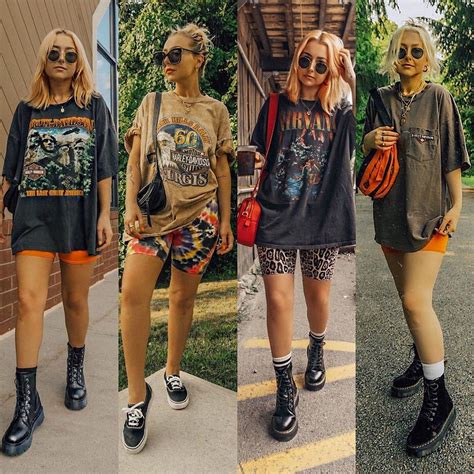 𝓷𝓲𝓬𝓸𝓵𝓮 𝓪𝓵𝔂𝓼𝓮 On Instagram Statement Biker Shorts And Oversized Tees 👌