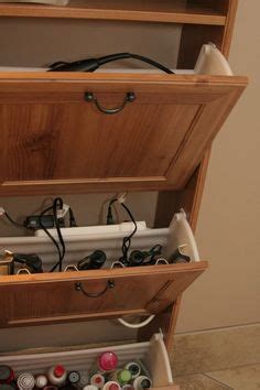 Maybe you would like to learn more about one of these? Ikea shoe rack used as a bathroom station for hair dryer ...