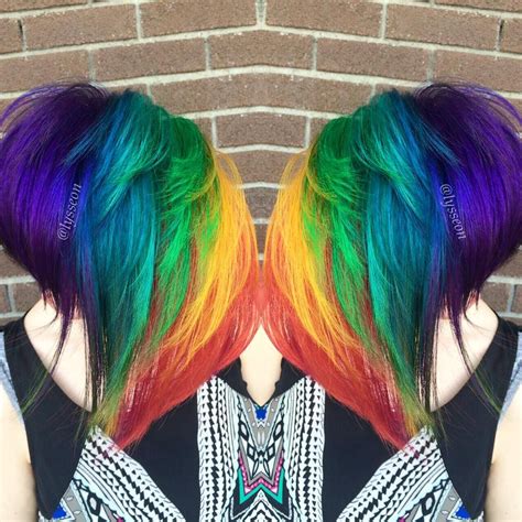 Hair Colors Ideas Rainbow Hair Color Bright Hair Colors Short