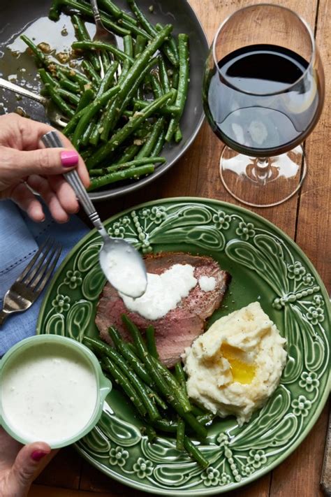 Served with a creamy horseradish sauce…you may never go out to dinner again! Roast Beef with Mustard Garlic Crust and Horseradish Sauce