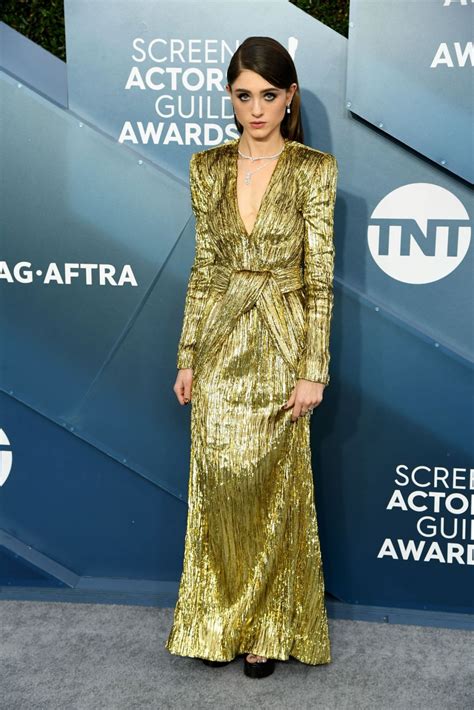 How did she become popular? NATALIA DYER at 26th Annual Screen Actors Guild Awards in ...