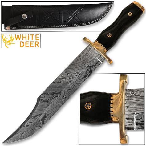 Custom Handmade Damascus Steel Jim Bowie Knife
