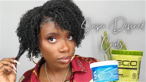 How To Define Your 4c Natural Hair Curl Definition Jheri Curl Activator Youtube
