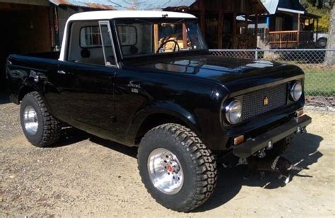 Black 1965 International Scout 80 Turbo Hardtop 4x4 800 Show Lifted
