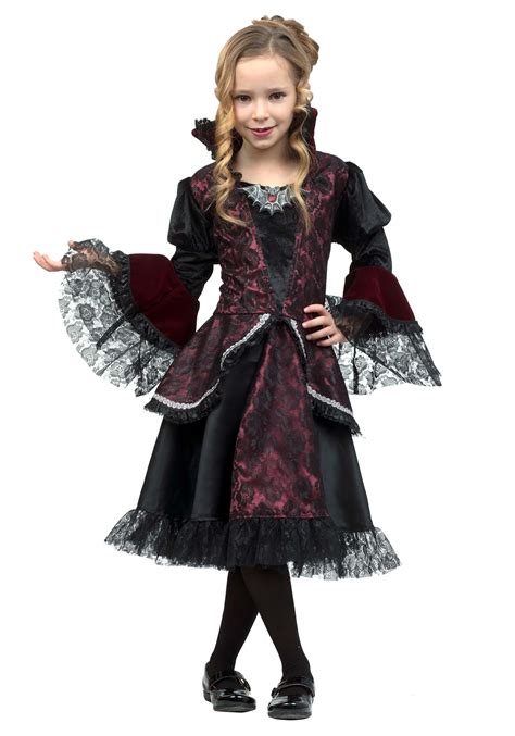Girls Lil Victorian Vampire Costume