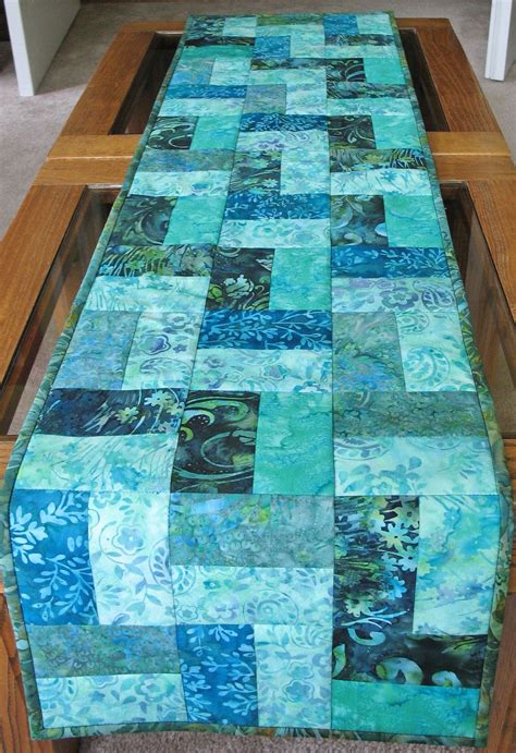 Batik Table Runner by PicketFenceFabric on Etsy | Batik ...