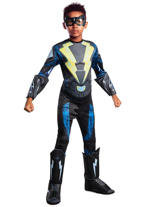 Dc Comics Black Lightning Kids Deluxe Costume