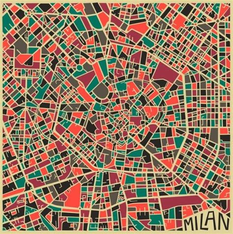 Abstract City Map Posters By Jazzberry Blue With Images City Maps