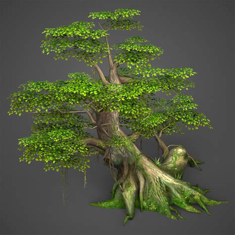 3d Model Ready Realistic Tree Games Turbosquid 1213327