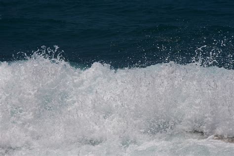 Surge Of Large White Wave Breaking Free Stock Photo Public Domain