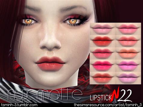 Nyx Matte Lipstick By Tsminh3 At Tsr Sims 4 Updates