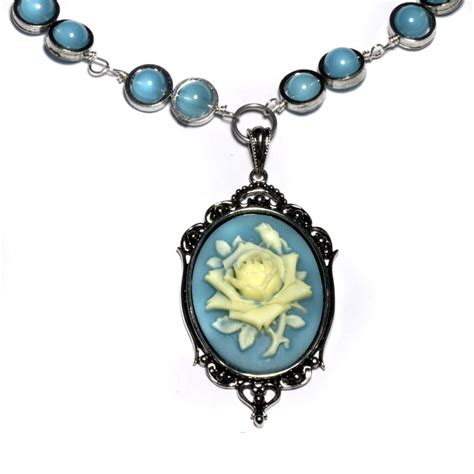 Victorian Blue Cameo Necklace By Catherinetterings On Deviantart