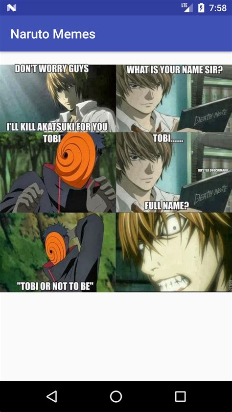 When i met gaara after the chunin exams we were on a mission and sasuke told me that sand is edible and that gaara uses his special chakra sand to improvise his chakra control by eating it so it. Naruto Memes for Android - APK Download
