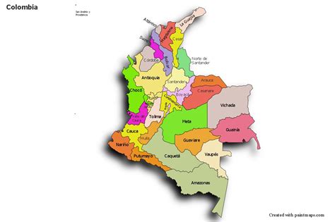 Mapas De Muestra Para Colombia