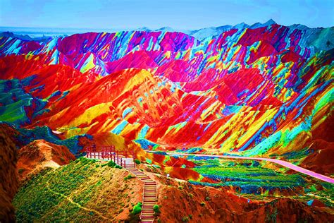 Rainbow Mountains China Rpics