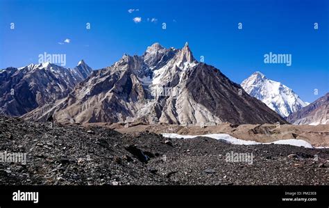 K2 And Karakorum Peaks Panorama At Concordia Pakistan K2 Broad Peak