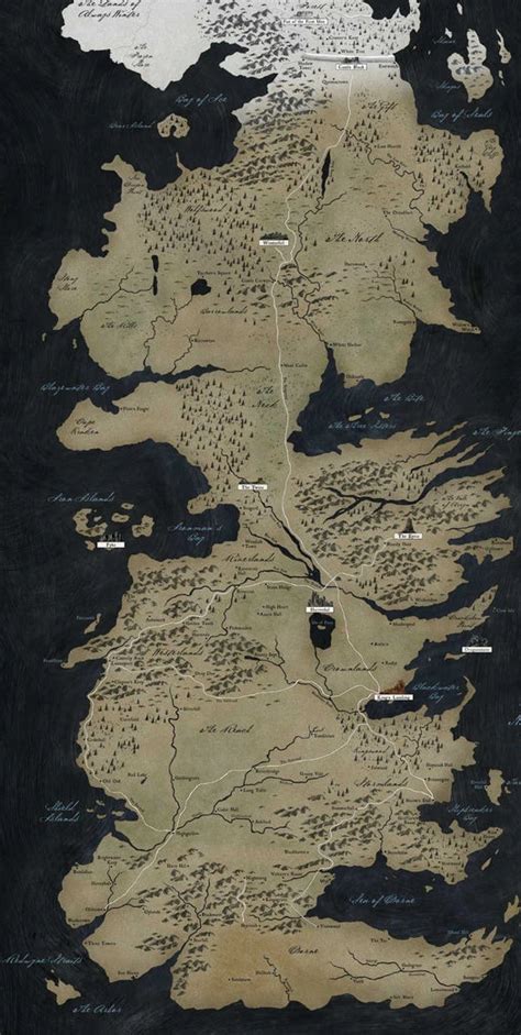 Map Of Seven Kingdoms Map Of The World