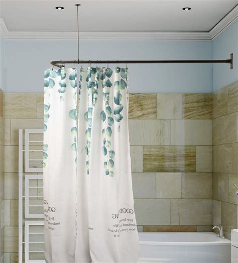 Buy Artiwell L Shaped Shower Curtain Rod Bathroom Bathtub Corner Shower Curtain Rod With