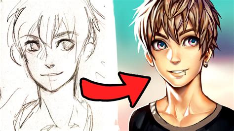 Submitted 5 years ago by sixillimeows. Digital Art from Pencil Sketch【Photoshop Speedpaint】 - YouTube