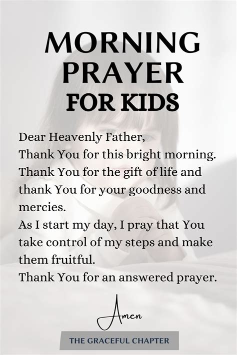 A Morning Prayer For Your Kid Prayers For Children Morning Prayers