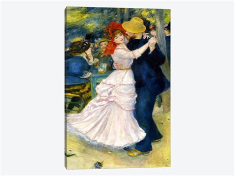 Dance At Bougival Canvas Art Print By Pierre Auguste Renoir Icanvas
