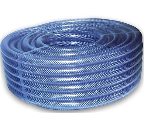 6mm 14 Clear Braided Pvc Hose Pipe 30m Length Heavy Duty Water