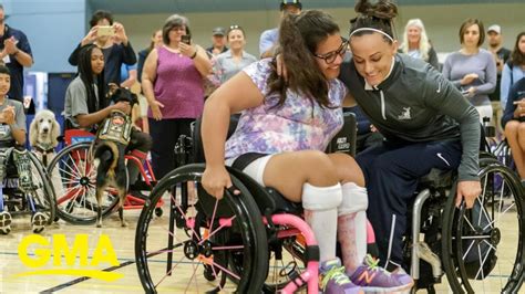 Girl Surprised With Wheelchair After Spinal Cord Injury At Age Youtube