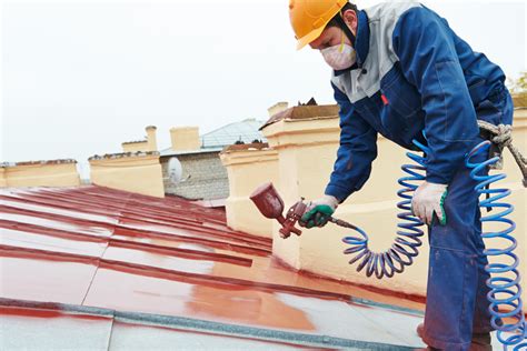 Cleaning old painted roof prior to repainting. Painting Metal Roofs: Some Do's and Don'ts - RepcoLite Paints