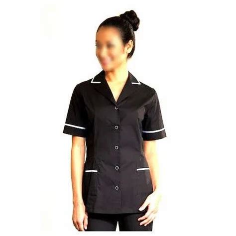 Polyester Black Ladies Housekeeping Uniform At Rs 450piece In