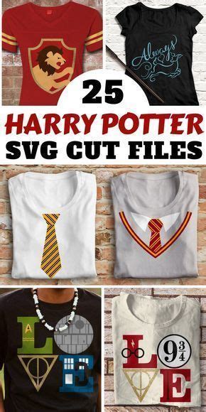 Choose from 25 creative Harry Potter inspired SVG files to make T