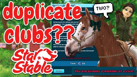 Create Duplicate Clubs In Sso 😰 Hidden Star Stable Update Youtube