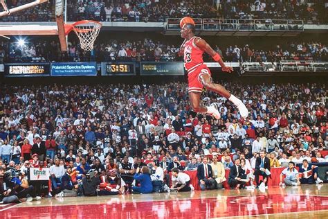 Hai Unbewaffnet Unbedeutend Michael Jordan Free Throw Dunk Blass