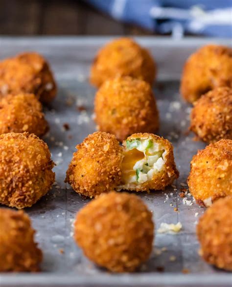 They're creamy and cheesy on the inside and golden. Deep Fried Loaded Mashed Potato Bites - The Cookie Rookie