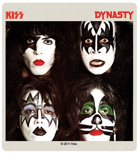 sticker kiss dynasty album cover art face portrait rock metal music band decal ebay