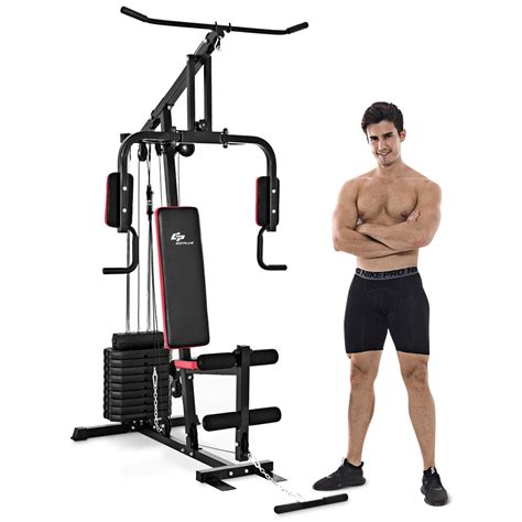 Costway Multifunction Cross Trainer Workout Machine Strength Training