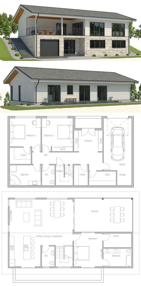 Sloping Lot House Plan House Design Floor Plan Affordable Home