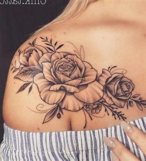 Rose Shoulder Tattoo For Women Shoulder Tattoos For Women Rose Shoulder Tattoo Tattoos For Women