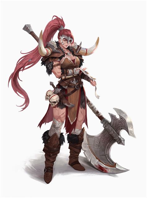 Artstation Barbarian Whata Viking Character Female Character