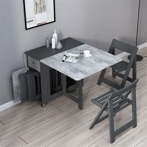 Gray Foldable Dining Table Pin.it3YMNW5c 